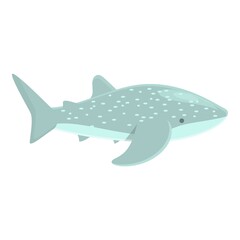 Aquarium whale shark icon cartoon vector. Sea fish. Ocean animal