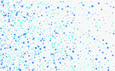 Blue Square Falling Vector Transparent