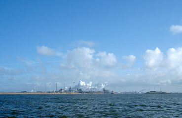 Tata-Steel formerly blast furnaces in Wijk aan Zee, Noord-Holland province, The Netherlands