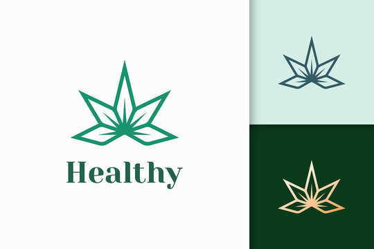 Beauty or health logo in flower shape fit for cosmetic or spa