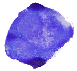 watercolor stain purple grunge texture on white background