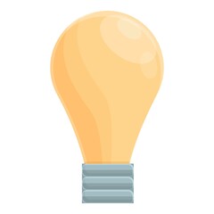 Idea bulb icon cartoon vector. Work concentration. Zen health