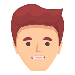 Talking speech icon cartoon vector. Mouth character. Lip language