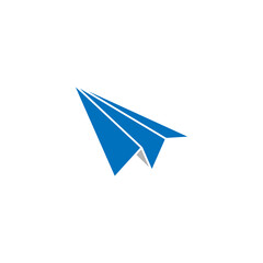 Paper plane icon design illustration template