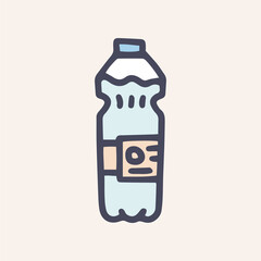 bottle of water vector doodle simple icon design