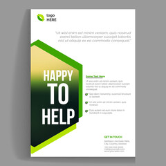 Single page business flyer for company promotion