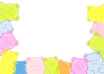 곰돌이 곰젤리 일러스트
일러스트레이션 illustration