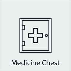 Fototapeta premium Medicine chest celsius, temperature, icon, sign, thermometer, cold, fahrenheit, symbol, hot, weather, equipment