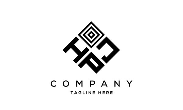 HJP square three latter logo vector