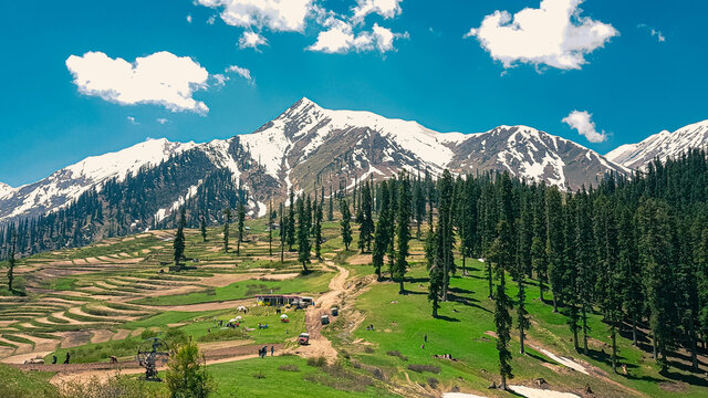 Lalazar top, Naran, Pakistan! 
It is a stunning Hill Station that one cannot afford to miss at an elevation of 3,123 metres (10,246 ft), located in upper Kaghan Valley, near famous Babusar Pass. 