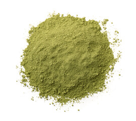 Top view of dry henna powder