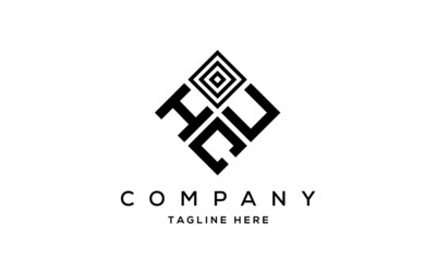 HUC square three latter logo vector