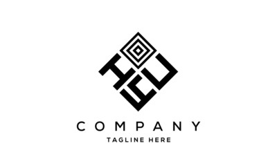 HUY square three latter logo vector
