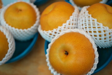 果物売り場の秋