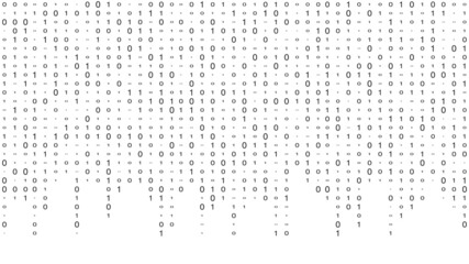 Vector streaming binary code background. Matrix background with numbers 1.0. Coding or hacking concept. Vector illustration.