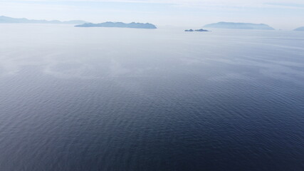 日本の海と自然豊かな瀬戸内海の景色