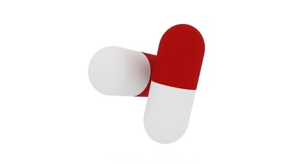 3d illustration tablet capsule health care medicine
