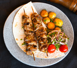 Turkish cuisine at the Anatolian grill restaurant in Kazan