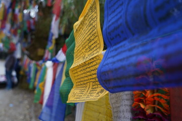 Fototapeta na wymiar buddhist flags