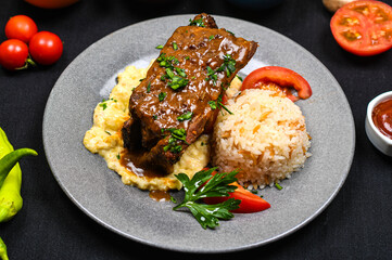 Turkish cuisine at the Anatolian grill restaurant in Kazan