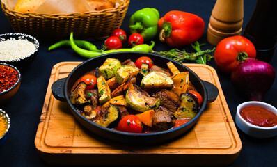 Turkish cuisine at the Anatolian grill restaurant in Kazan