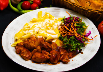 Turkish cuisine at the Anatolian grill restaurant in Kazan