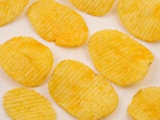 chips isolated on white