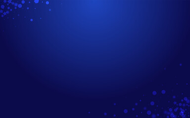 Shiny Snow Vector Blue Background. Glow Christmas