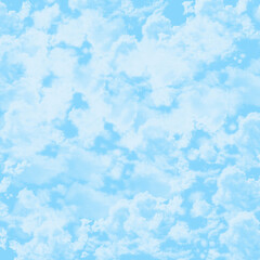 The texture of clouds on a blue sky background