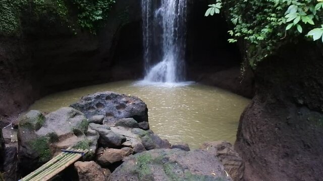 suwat waterfall is rated as one of the best waterfalls in Gianyar, Bali