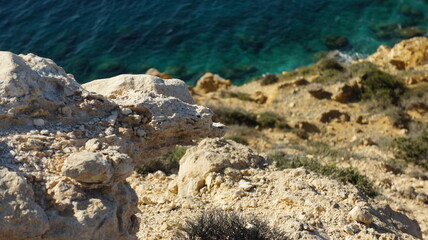 sea and sky in the Greek island of koufonisi August 2021
coast of island sea and rocks in the Greek island of koufonisi August 2021
