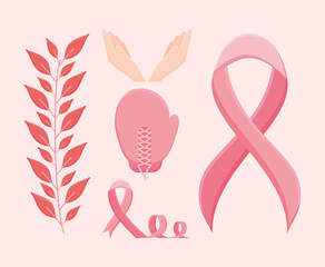 five cancer breast items