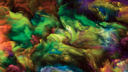 Obraz na płótnie Canvas Illusion of Paint Flow