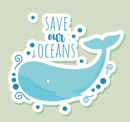 whale sticker card © Grgroup