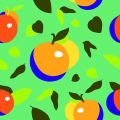 Oranges Vector Pattern 1