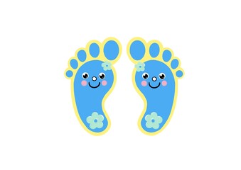 발바닥 스티커
유치원 어린이 발바닥 스티커 일러스트 illustration