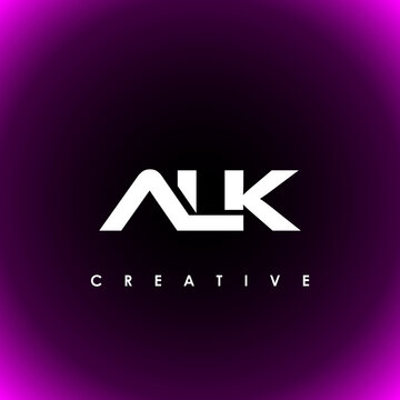ALK Letter Initial Logo Design Template Vector Illustration