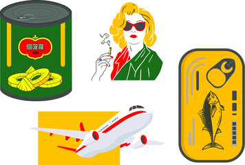 vector illustration film poster chungking express wong kar wai for print