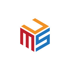 Hexagon logo with the letters UMS design
