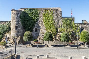 The castle of Cervo with a beautiful climbing ivy on the facade