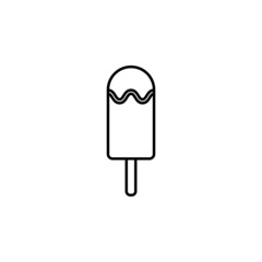 ice cream icon, sweet vector, dessert illustration