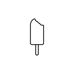 ice cream icon, sweet vector, dessert illustration