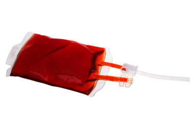 blood bag isolated