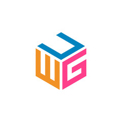 Hexagon logo with the letters UWG design