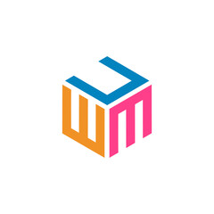 Hexagon logo with the letters UWM design