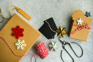 Christmas frame concept