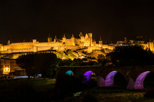 Carcassonne by night