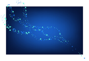 Blue Rhombus Celebrate Blue Vector Background.