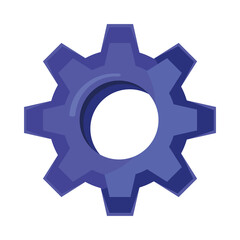 Isolated gear icon