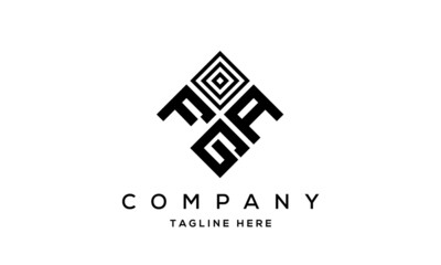 FAG creative square three latter logo vector